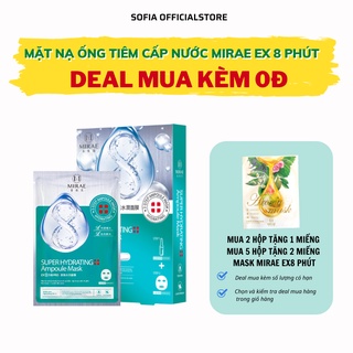 Mặt nạ ống tiêm cấp nước MIRAE cho da cải thiện giúp da căng mịn sáng bóng 1.5ml/ống, 20ml / miếng