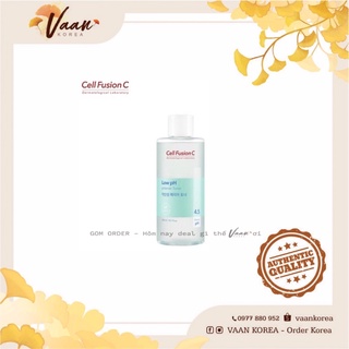 [Mini] Nước hoa hồng dịu nhẹ Cell fusion C LOW PH pHarrier Toner