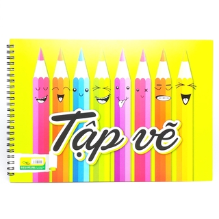 Tập Vẽ Lò Xo A4 - Giấy Vàng - Mẫu 2