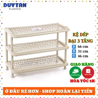 Kệ dép nhựa đại duy tân 3 Tầng ( KT : 66 x 30.5 x 46 cm )