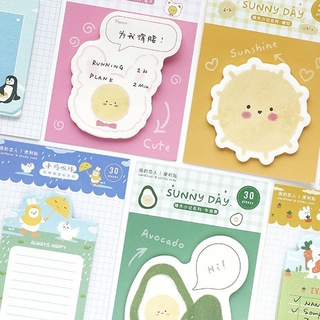 Giấy Note/ Giấy Ghi Chú Nhanh Hình Vui Nhộn (30 Trang)