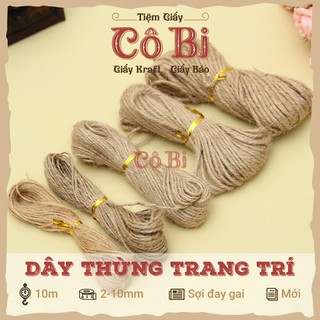 [Rẻ vô địch] 5 - 10m dây thừng đay trang trí Handmade | Dây đay gai | Dây sợi sơ dừa DIY trang trí thủ công