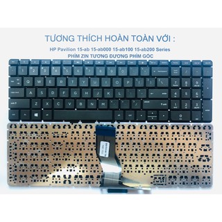 Bàn Phím Laptop HP Pavilion 15-AB 15-AB000 15-AB100 15-AB200 Series Phím Zin Bảo Hành 12 Tháng Toàn Cầu