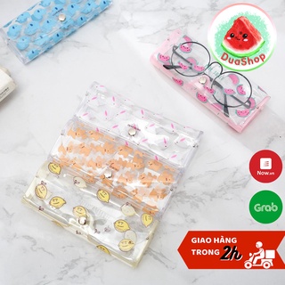 Hộp đựng kính trong suốt loại đẹp Duashop