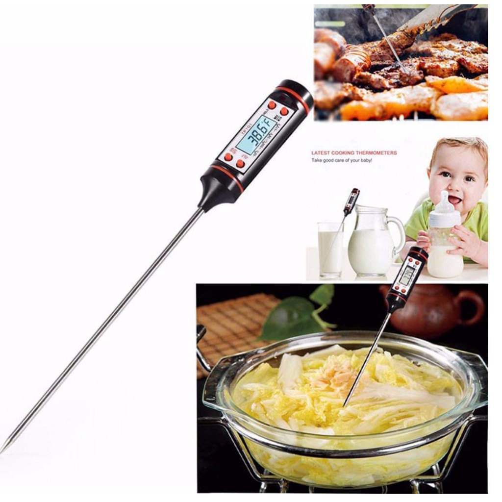 Que đo nhiệt độ nước, thức ăn