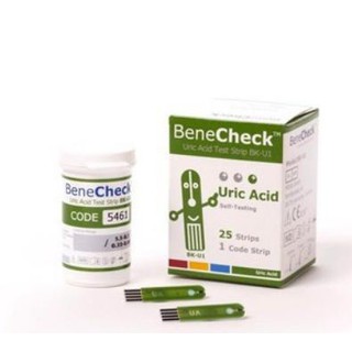 Que thử Acid Uric - Kiểm tra gút (Gout) Benecheck Plus (25 que)