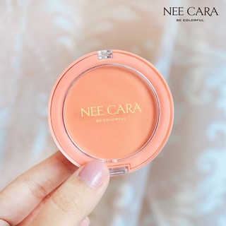 [Auth Thái] Phấn Má Hồng Không Nhũ Nee Cara Tông Cam Đào N612-01 - Phấn Má Lì Tông Cam Đào - Nee Cara Sweet As A Peach