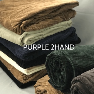 Quần 2hand giá rẻ, quần nhung tăm secondhand unisex. Được chọn màu và size RANDOM mẫu