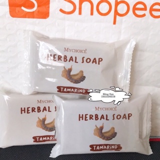 Xà bông Thái rửa tay Mychoice Herbal Soap chiết xuất quả me 45g Thái Lan