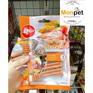 Bánh thưởng, xương gặm vị bò giúp sạch răng thơm miệng chó Orgo