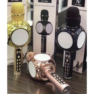 [GIÁ SOCK]Micro Karaoke-Micro Bluetooth YS90 Hàng Chính Hãng Chất Lượng Cao Tích Hợp Loa Bass Cho Âm Thanh Cực Đỉnh