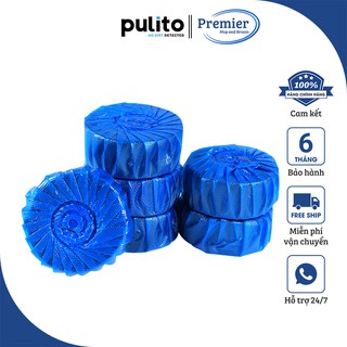 Set 10 viên tẩy bồn cầu khử mùi, diệt khuẩn Pulito - Viên thả bồn cầu, vệ sinh toilet công nghệ Hàn Quốc PT-VTBC