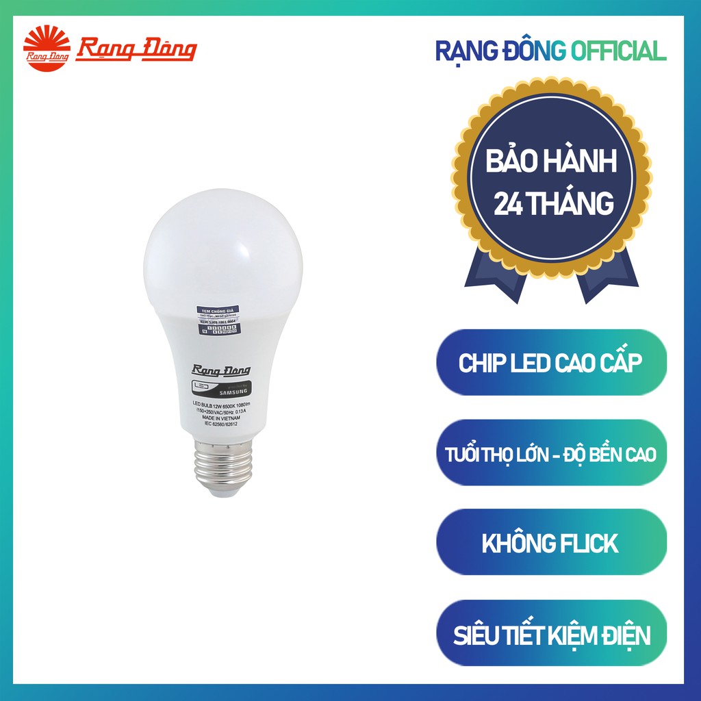 LED RẠNG ĐÔNG ĐÈN BULB TRÒN E27 5W / 7W / 9W /12W / 15W / 20W / 30W