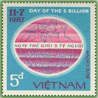 Tem sưu tập MS 517 Tem Ngày thế giới  5 tỷ người