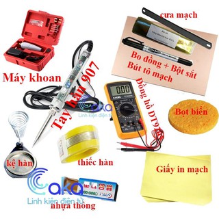 Combo Bộ dụng cụ làm mạch in thủ công