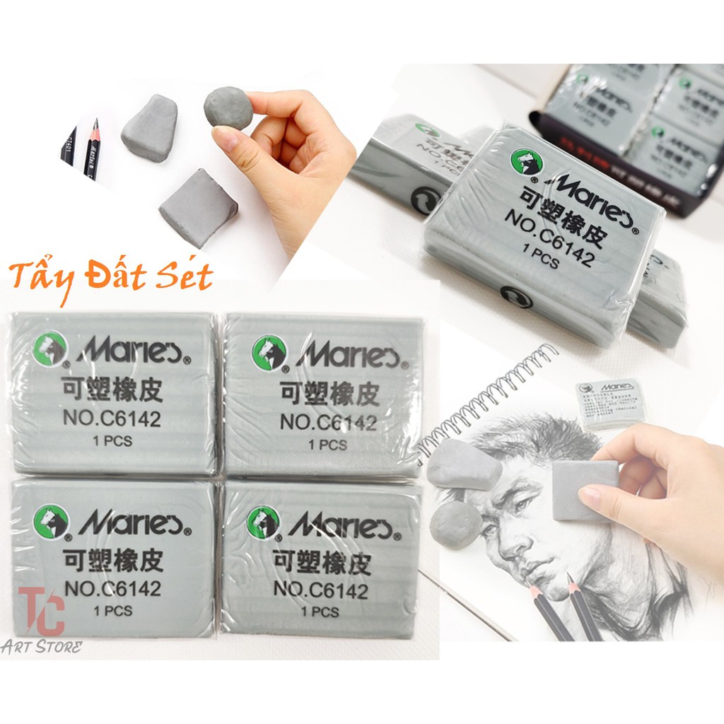 TẨY ĐẤT SÉT MARIES – Gôm Tẩy Đất Sét