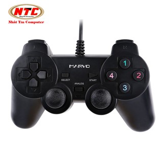 Tay cầm chơi game có dây cao cấp Marvo GT-006 (Đen)