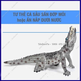 Mô Hình Cá Sấu Rình Mồi - Thế Giới Động Vật - 7679c