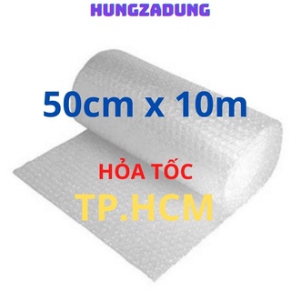 [ 50cm x 10m ] Xốp Hơi Chống Sốc, Bọc Hàng Chống Sốc, Xốp, Màng Xốp Khí, Xốp Nổ Gói Hàng Loại Dày Bóng 10mm HUNGZADUNG