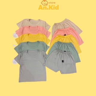 Đồ Bộ Bé Trai, Bé Gái Kwoo Vải Thun Lạnh, Bộ Quần Áo Trẻ Em Mùa Hè - AN.KID