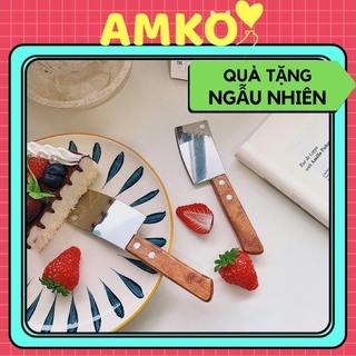 Dao Rọc Giấy Unboxing Hình Dao Làm Bếp Cán Gỗ Mini Cute, Cắt Bánh Ngọt Decor Trang Trí Kiểu Dáng Siêu Ngầu AMKO DRG02