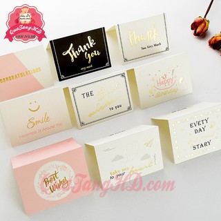 Thiệp Chúc Mừng Sinh Nhật, Tốt Nghiệp, Cảm Ơn, Tình Yêu, Valentine 9.5cm x 14cm (Bì Thư 7x9cm)