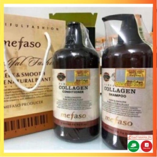 [Siêu Sale] Bộ Dầu Gội Xả Collagen Argan Mefaso (Ý) Chai 850 ml 1 Cặp 2 Chai