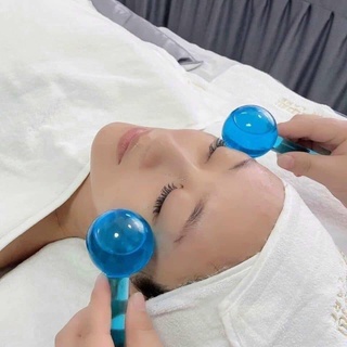 Bộ 2 quả cầu lạnh massage mặt, đẩy tinh chất