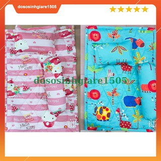 Bộ nệm gối nhà trẻ cho bé 2 - 6 tuổi (cho chọn màu)