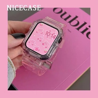 Dây Đeo silicone Trong Suốt 2022 Cho Đồng Hồ Thông Minh Apple watch 49mm 40mm 44mm 42MM 41MM 45MM