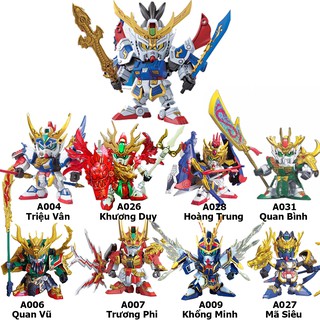 [Gundam Tam Quốc Combo 10 tướng Thục] Gundam Lưu Bị, sd Gundam Quan Vũ, sd Gundam Trương Phi giá rẻ, hàng mới chưa ráp