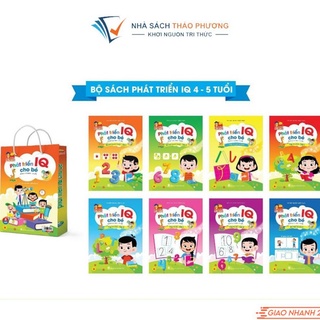 Sách - Bộ phát triển IQ cho bé 4 đến 5 tuổi (Combo 8 quyển)