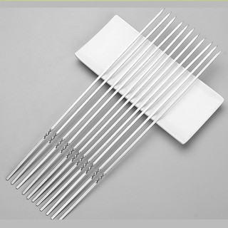 Que xiên thịt nướng, xiên nướng thịt, xiên inox 40cm 10-20 chiếc: không gỉ sét, nướng tiện dụng