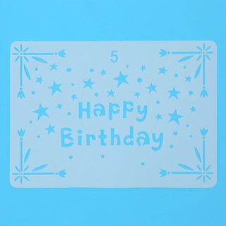 Thước Vẽ Hoạ Tiết Thủ Công Happy Birthday - Mẫu 5