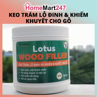 KEO TRÁM LỖ ĐINH VÀ KHIẾM KHUYẾT CHO GỖ WOOD FILLER LẤP LỖ ĐINH, TRÁM VẾT NỨT 700GR