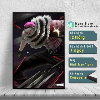 Tranh One Piece - Katakuri - Anime - Chất Liệu Vải Canvas - Trang Trí Nhà Cửa