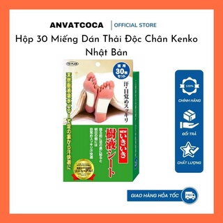Miếng Dán thải độc chân Kenko Nhật Bản - 30 miếng