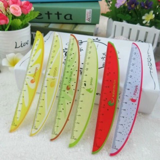 Hộp Thước 0611 Hình Quả Cute =48 Chiếc Dài 15 cm -Dầy -Đẹp .