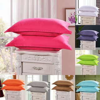HALFA Set 2 Vỏ Gối Hình Chữ Nhật Màu Trơn Trang Trí Nhà Cửa