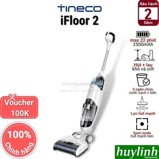 [Mã ELHAMS5 giảm 6% đơn 300K] Máy hút bụi lau sàn dùng pin Tineco iFloor 2 - Chính hãng
