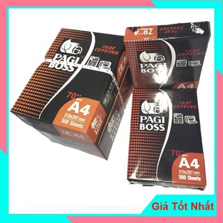 Giấy In Giấy Photo Pagi Boss A4 Vỏ Cam, DL 70++ g/m2, Độ trắng 95 (500 tờ/ram)