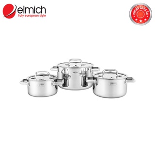 Bộ nồi Elmich inox liền khối Trimax ECO EL-8001 size 18, 20, 26cm