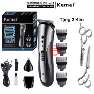 Tông Đơ Cắt Tóc Gia Đình Không Dây Kemei - KM 1407 (3 trong 1)