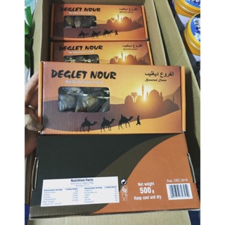Hộp chà là khô nguyên cành không tẩm ướp 500gr
