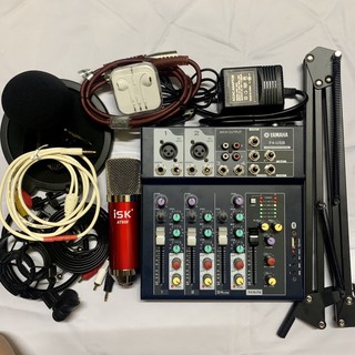 COMBO THU ÂM LIVESTREAM MIXER YAMAHA F4 KÈM MIC AT850 mới nhất bảo hành 1 năm