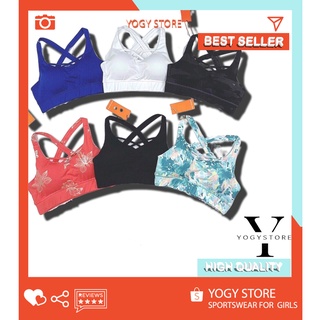 Áo bra tập gym chéo ngực hở lưng thun polly co dãn 4 chiều mịn đẹp.