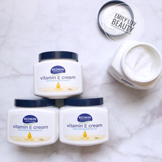 Kem dưỡng vitamin E &amp; dầu hoa anh thảo Redwin 300g