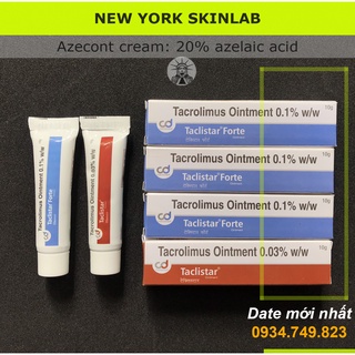 Taclistar Forte (10g) 0.1% - 0.03% Tacrolimus, kem/gel bôi hết eczema, viêm da dị ứng