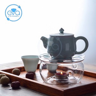 Đế Nến Giữ Nhiệt Thuỷ Tinh Hình Tròn