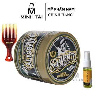 Sáp Vuốt Tóc Nam SUAVECITO Firme Hold Pomade Bản 10 Năm 113g + Xịt Dưỡng Tóc AZENMAN Parana 20ml + Lược Chải Tóc Pomade